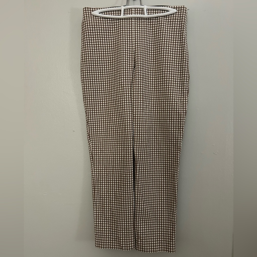 Theory Skinny Legging Pants Gingham Size 8